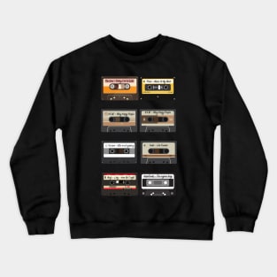 Cassette Tape With Greatest Songs - Music Lover Gift - Music Gift - Music Teacher Gift - Musician Gift Best - Cassette Tape Retro Music Gift Crewneck Sweatshirt